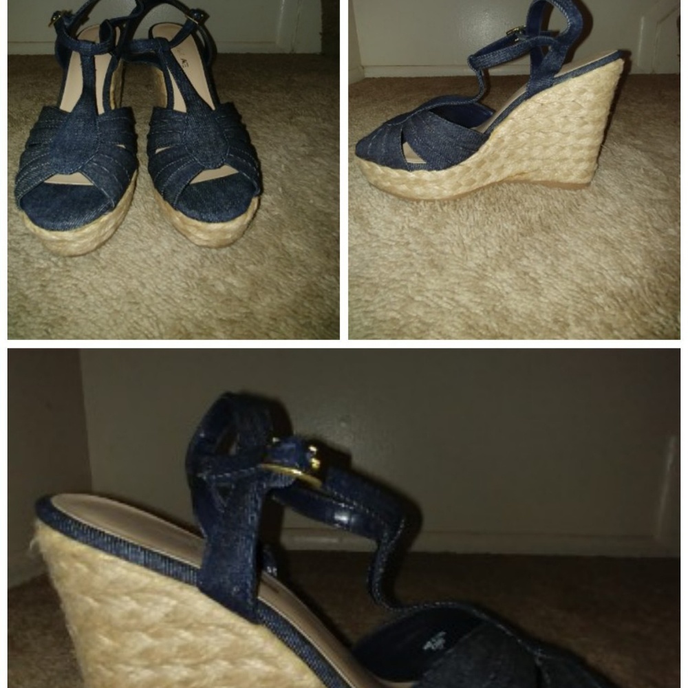Blue Jean heel wedges